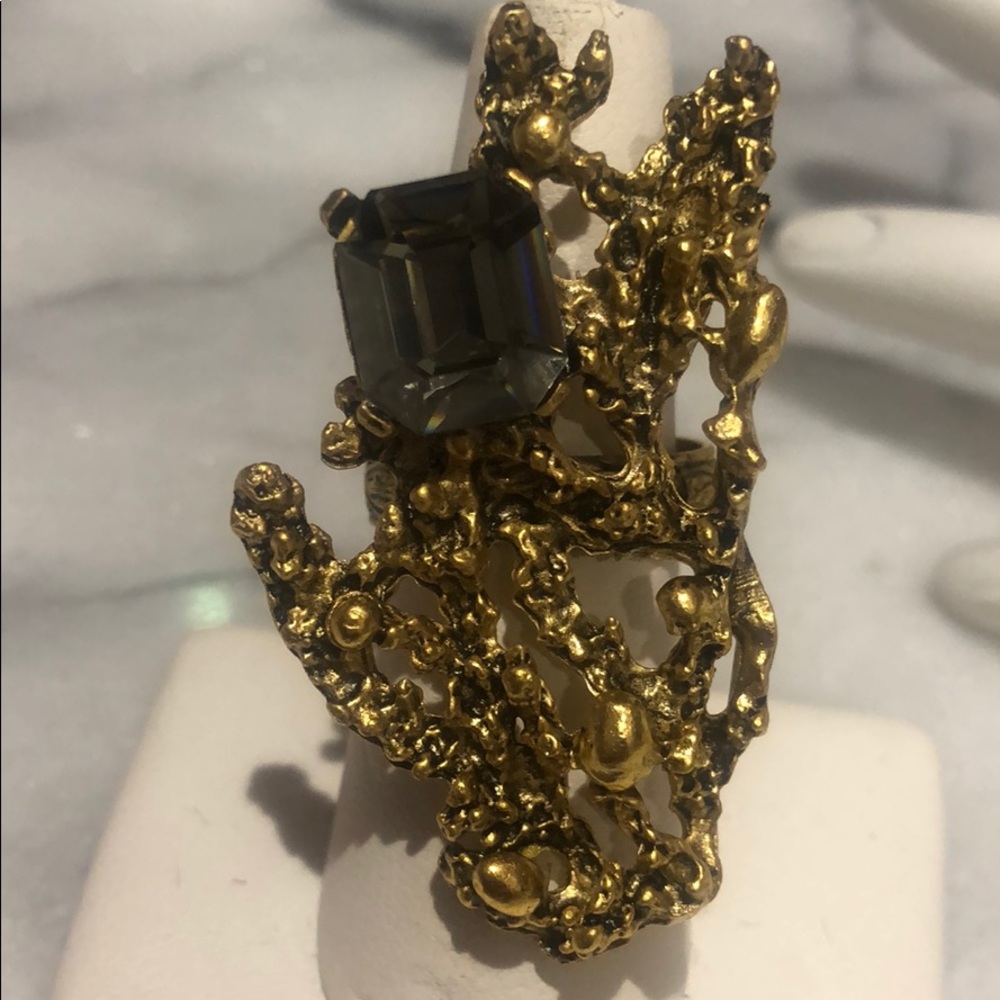 Vintage Estate Black Diamond Nugget Ring,NWT
